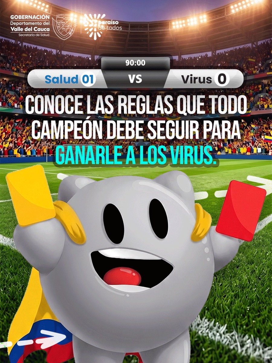 secsaludvalle's tweet photo. ⚽💉 ¡Hazle un gol a los virus!

Vacunarte, lavarte las manos y cuidar tu salud son las mejores jugadas para protegerte, a tu familia y a tu comunidad. (1/2)

#Vacúnate https://t.co/uYTNyofM5W
