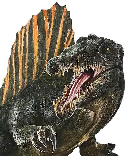 felipe_umezu's tweet photo. @ThejurassicW @YutyTyrant The only thing that resembles the Spino from Rebirth is the species and the striped sail (which may simply be a matter of light and shadow), and it doesn't have anything that looks like feathers https://t.co/qubIoNAe00