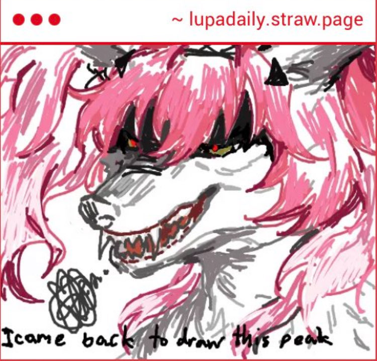 Lupa_Daily's tweet photo. Still my favorite strawpage submission like it’s so cool 😭😭😭😭 https://t.co/HYT8qXVw4g