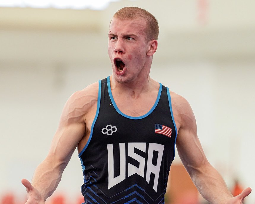 ASUWrestling's tweet photo. Can’t spell USA without ASU 😉

Congrats to Pierson Manville on being named @USAWrestling’s athlete of the week! https://t.co/FTG95m1Kfx