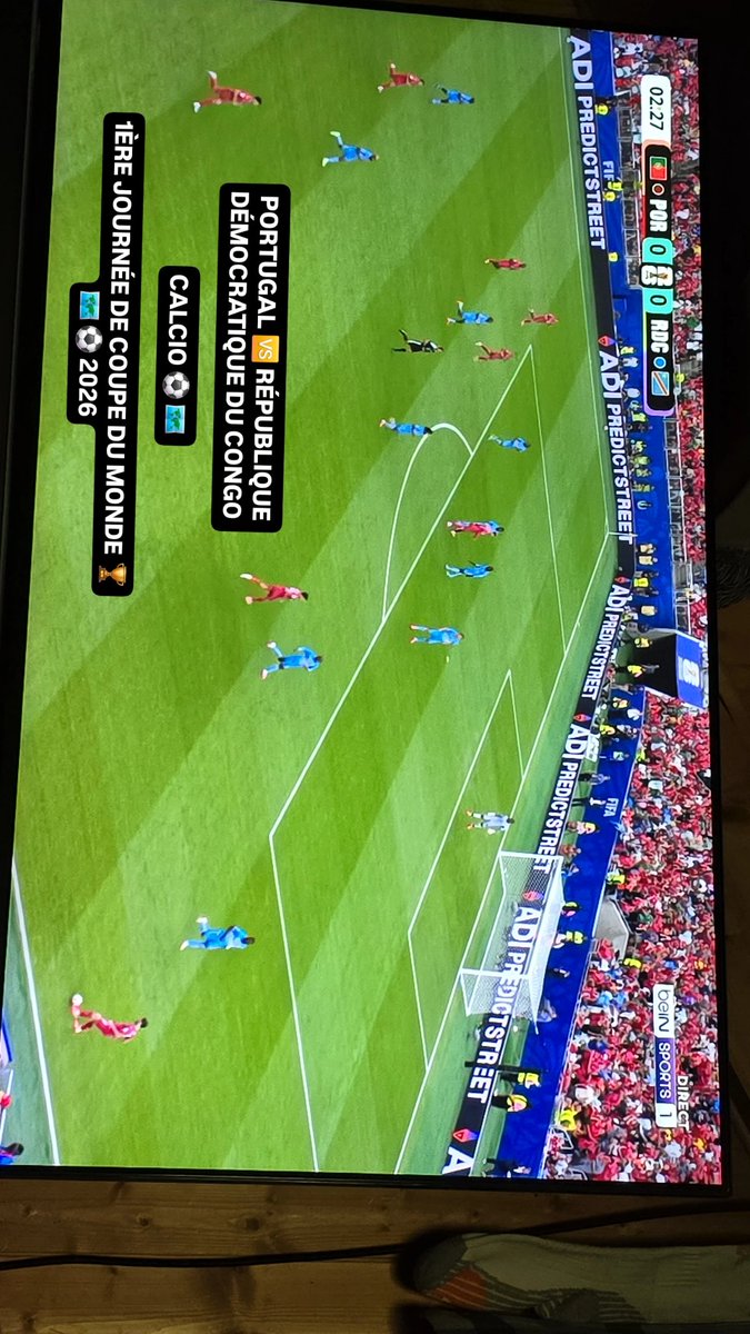 Thomasbuttoudin's tweet photo. @PhilippeGenin @FIFAWorldCup @selecaoportugal @FecofaRdc @gregorypaisley @beinsports_FR @SferaDesigner Bon match Bonne soirée à tous https://t.co/I1eRh2Wwut