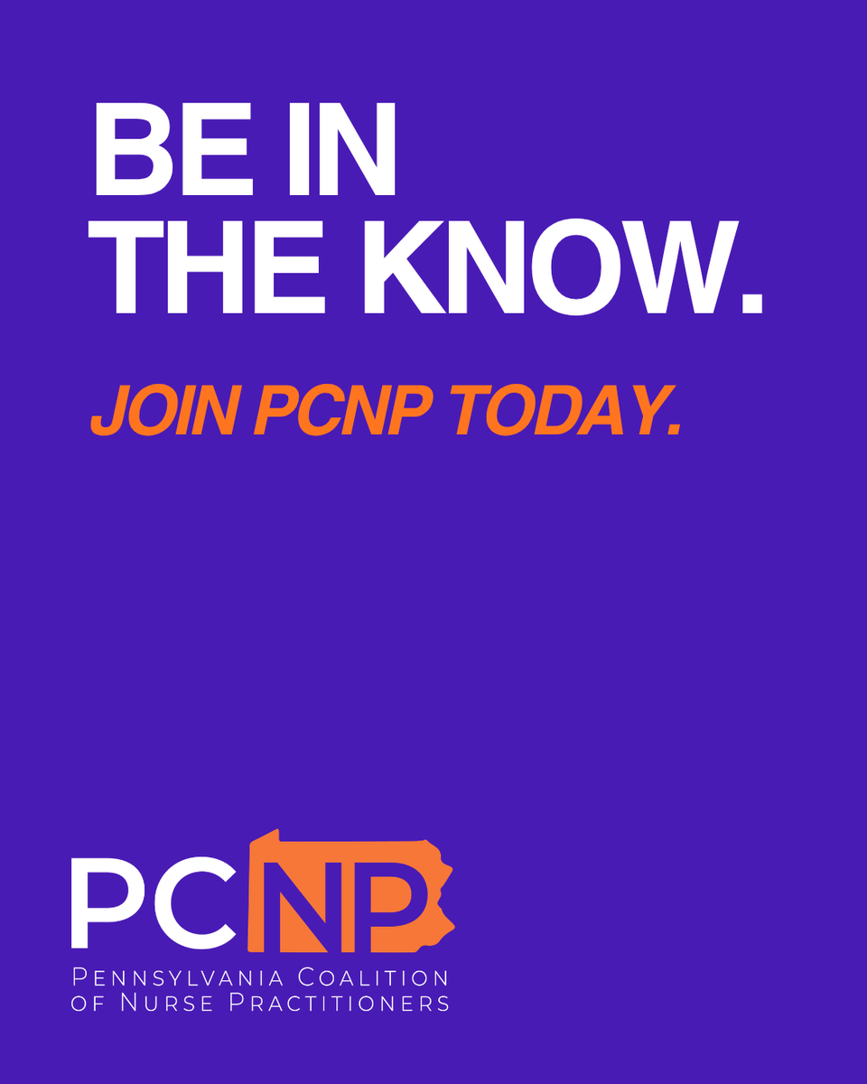 PCNP_News's tweet photo. PCNP knows the value of NPs.

And we make sure Pennsylvania does too.

Because the care you provide matters.
The access you create matters.
Your voice in healthcare decisions matters.

Strong professions have strong representation—and NPs in Pennsylvania are no exception. https://t.co/9uVuhA8hfn