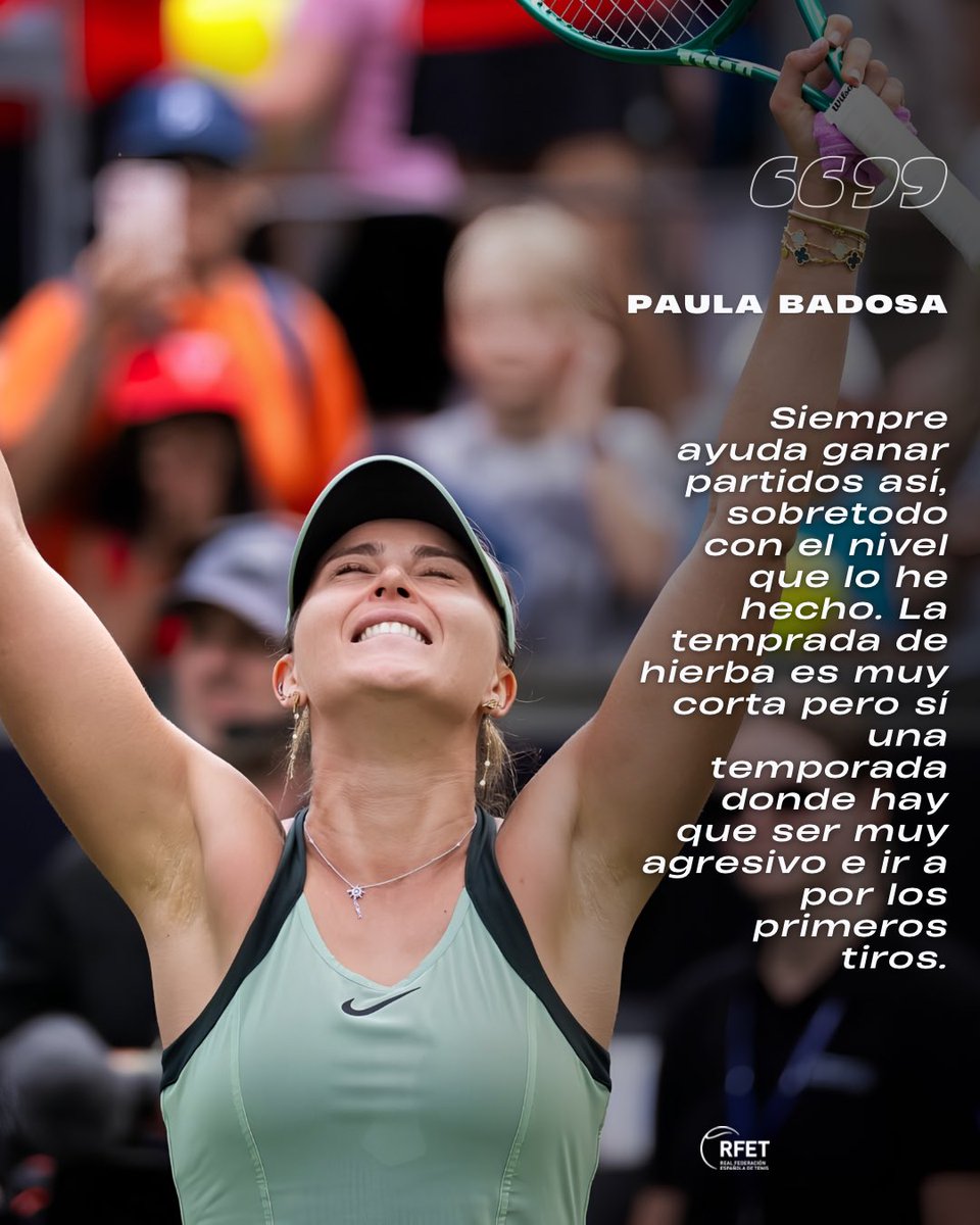 RFETenis's tweet photo. 🗣️ Así habla Paula Badosa tras su gran victoria ante Coco Gauff en Berlín ⚔️

#WTA https://t.co/i9svaiOGnO