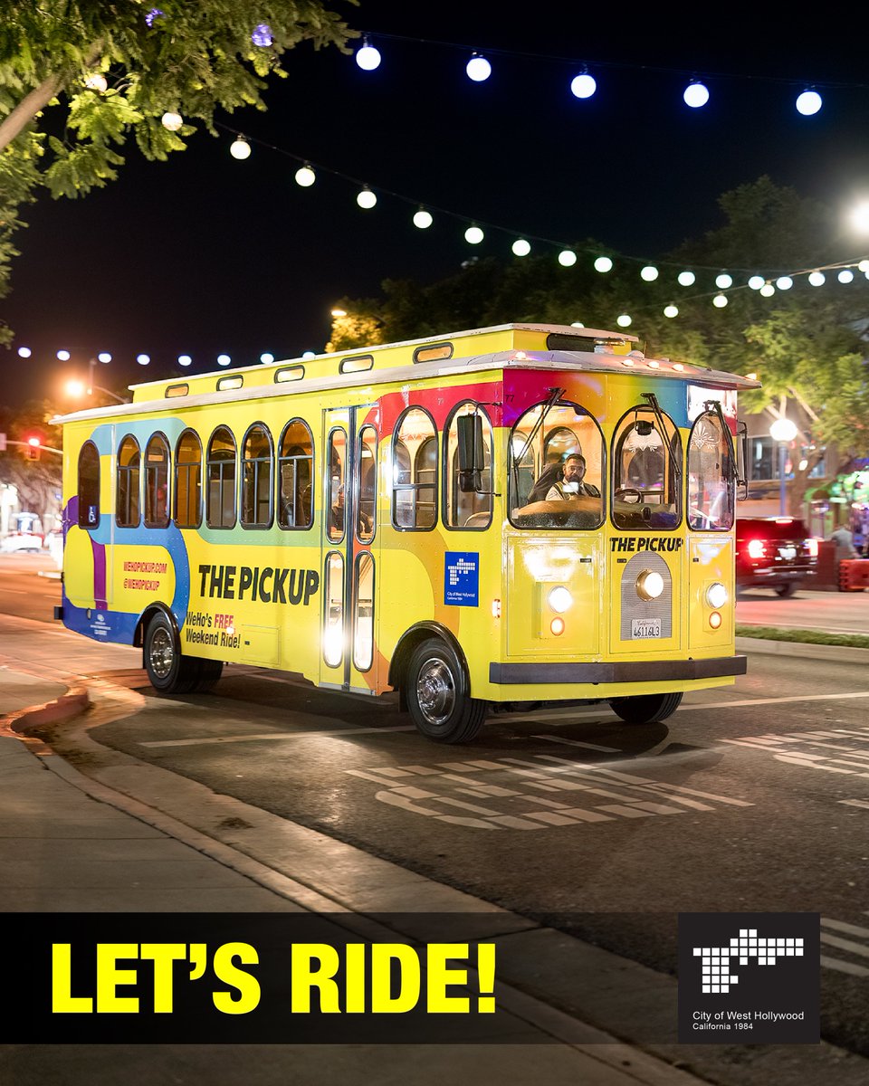 WeHoPickUp's tweet photo. In #WeHo, we look out for one another. π€
Friday nights can get wild fastβbut your journey home should always be safe, predictable, and stress-free. The #WeHoPickUp is your built-in designated driver every single weekend.
@WeHoCity https://t.co/UPcsGSQAuQ