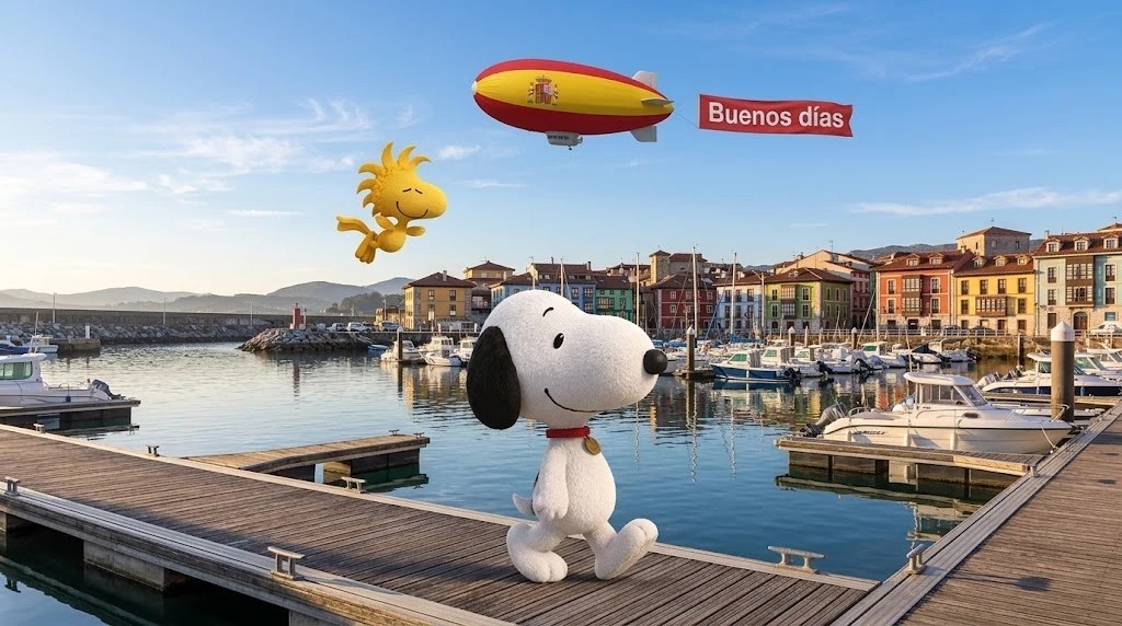 alfacevedoa's tweet photo. Buenos días,
#Snoopy #Woodstock #AIGeneratedImages #Google / #Gemini #NanoBanana #España #Galicia #Asturias #Llanes #PuertoMarítimoDeLlanes https://t.co/siF8CfQmgx