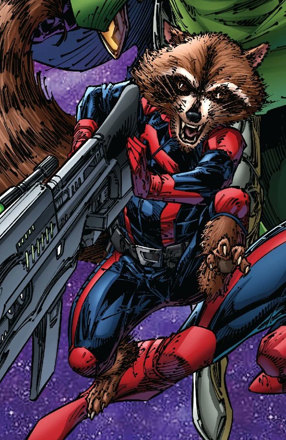 Rocket4Tokon's tweet photo. My idea for a DLC team is a proper Guardians of the Galaxy team, with Rocket Raccoon, Gamora, Agent Venom, and Angela as the fighters. https://t.co/MBJQQKjSYc
