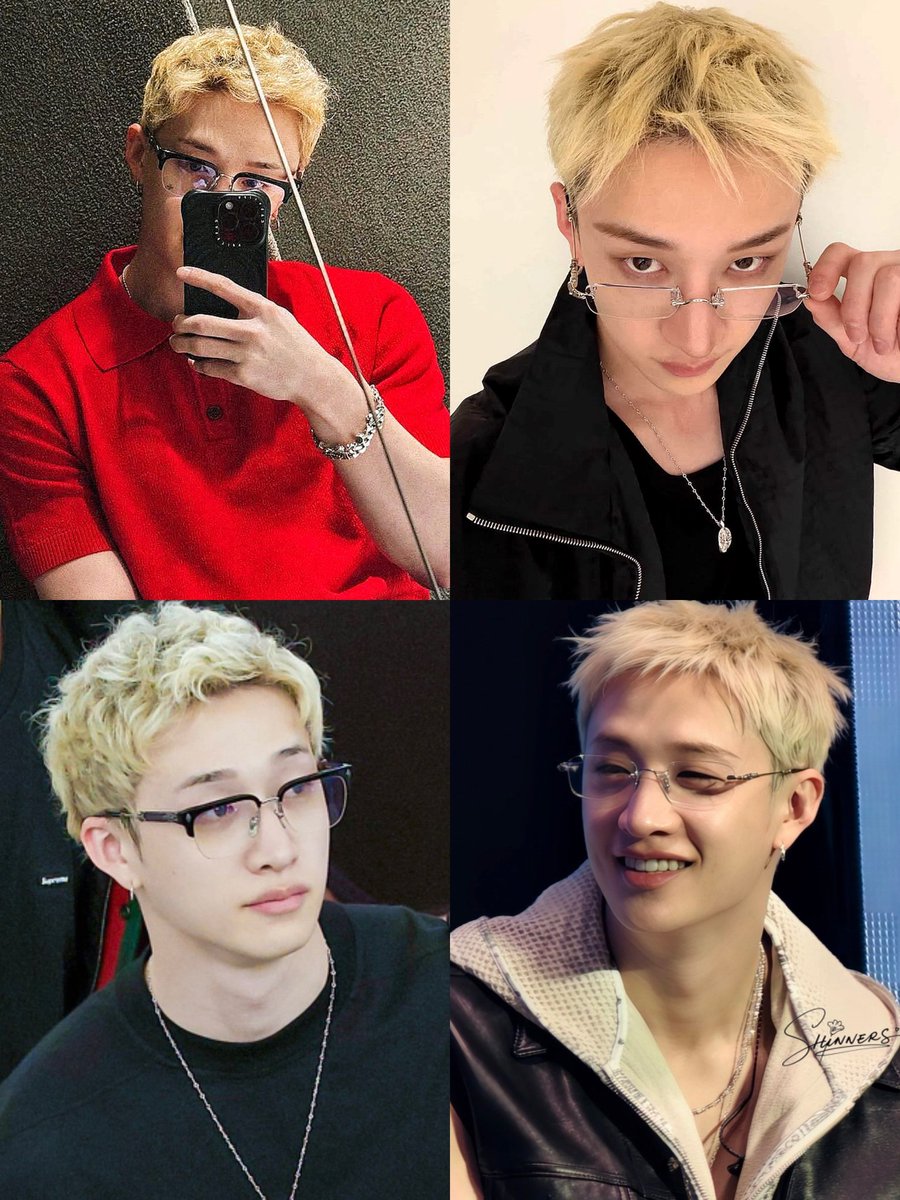 haraalvi's tweet photo. One thing that makes me happy is that bangchan has been wearing glasses more often lately. I love bangchan with glasses, so fckin hot🫠 https://t.co/kiOdvrxyJC