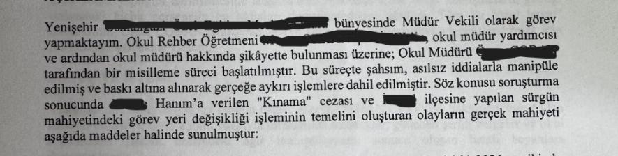 SELAHATTNGURSES's tweet photo. Kadın eğitim çalışanına mobingten fazlaca var drmiştik. Haydi başlayalım. 
Sayın bakanımız @Yusuf__Tekin
bey bugün Bursa ziyaretin de önceden kurulmuş senaryolarla ziyaret etti ve okullardaki bayan öğretmenlerimizin doğum günlerini kutladı. Keşke bunlarıda görseydi... BURSA'DA ÜSTÜ ÖRTÜLMEYE ÇALIŞILAN AHLAKSIZLIK VE KUMPAS SKANDALI!  Bir kadın rehber öğretmen, okulda bir idarecinin kadın öğretmenlere yönelik ahlakdışı söylemlerini ortaya çıkarıp ifşa ettiği için intikam amacıyla önce 3. katta başka hiçbir dersliğin ve öğrencinin olmadığı kalorifersiz bir odaya tecrit ediliyor, yetmiyor sahte tutanaklarla başka ilçeye SÜRGÜN EDİLİYOR!
Rehber öğretmenin şikayeti üzerine müfettiş, soruşturma süresince soruşturmaya müdahale etmemesi için müdürü Orhaneli'ye görevlendiriyor ama Yenişehir İlçe MEM bu kararı İPTAL edip müdürü okula geri getiriyor. Sonrasında ise okul müdürü personellerine baskı ve tehditle ifadeler verdiriyor, sahte evraklar düzenletiyor ve rehber öğretmeni sürgün ettiriyor.
Şimdi soruyoruz: Bu akılalmaz kumpasın arkasında kim var? 👇

Yaşanan ahlakdışı durumu kınaması gereken Okul Müdürü ise "Doğuda bunlar normal" diyerek skandalı örtbas etmeye çalışıyor!
 İlçe MEM'in kararıyla okula iade edilen bu müdür, makam gücünü kullanarak diğer personeli yalan ifadeye zorluyor. Tek amacı: Okulda yaşatılan edep dışı tavırları ve baskıları  cesurca ortaya çıkaran bu öğretmeni okuldan sürgün ettirmek için kumpasla "sahte tutanaklar" düzenletmek!

İşte kayıtlara geçen "kumpas ve evrakta sahtecilik" itirafı! 👇 Kumpasa alet edilen diğer Müdür Yardımcısı vicdan azabına dayanamayıp itiraf ediyor: "Okul müdürü bana baskı yaptı, zorla sahte evrak düzenlettirdi ve öğretmenin şerh düştüğü asıl evrakı kasten gizledi!"

Şimdi tüm öğretmenler adına soruyoruz: 1- Kadın öğretmenlere ahlakdışı söylemlerde bulunduğu soruşturmayla sabit olan idarecileri koruyan ve kumpasa zemin hazırlayan bu yapı kimlerden oluşuyor? 2- Kendi yöneticisinin "bana zorla sahte evrak düzenlettiler" itirafına rağmen, bu ahlaksızlıkları ortaya çıkaran öğretmenin sürgün kararı neden hala iptal edilmiyor?

@leventkuruoglu 
@Yusuf__Tekin 
@BursaValiligi 
@bursailmem16 
@_erol_usta 
@OmerOzyavuz06 
@hilmitaner 
@oguzidug 
@seyfikarsli 
@HurEgitimSen 
@MissPratisyen 
@huryenisehir