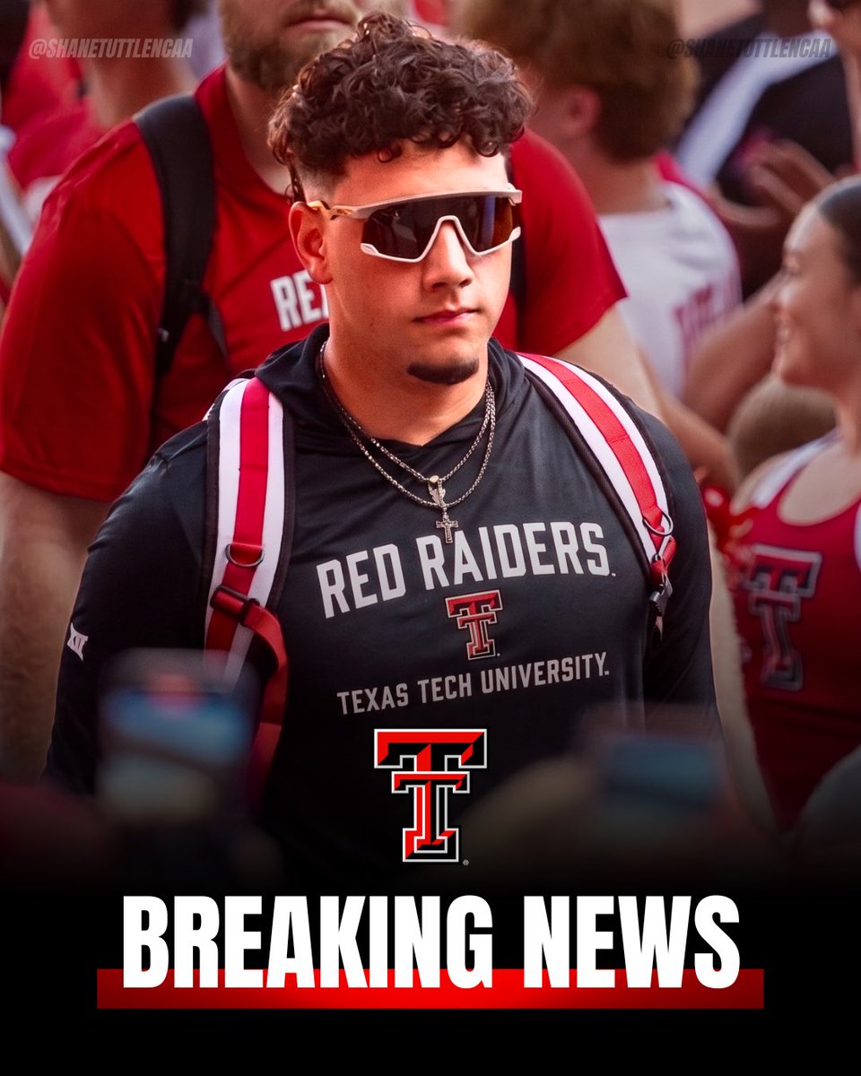 ShaneTuttleNCAA's tweet photo. NEWS: QB Dylan Raiola is transferring from Oregon to Texas Tech, sources tell me.

He will start at quarterback for the Red Raiders next season, replacing former QB Brendan Sorsby. https://t.co/zZxwHB9oeK