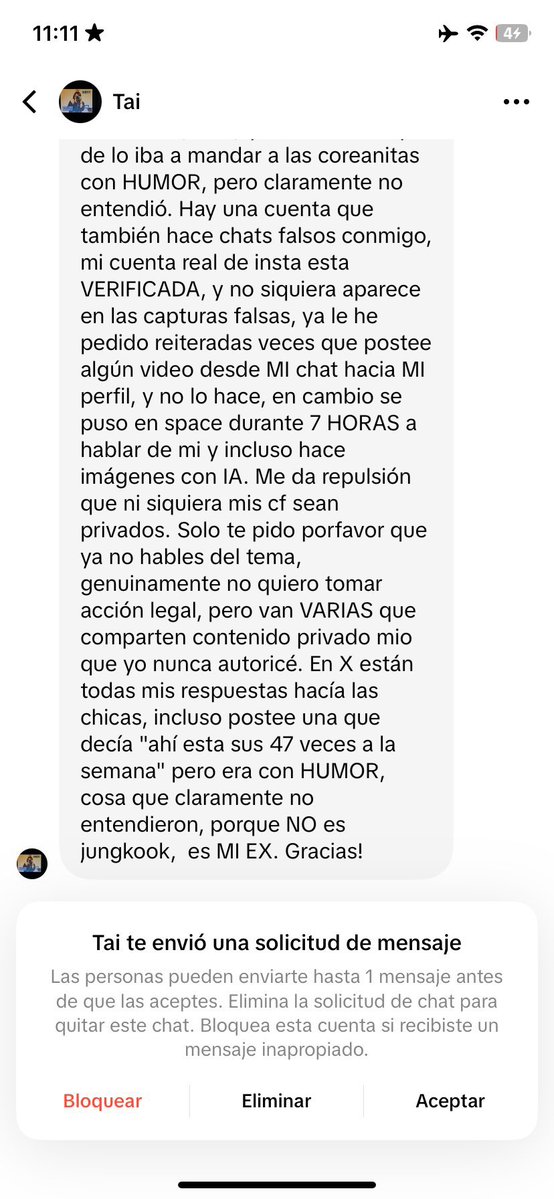 sexybloood's tweet photo. Tai, diciendo primero que era HUMOR, después que yo me lo tome muy a pecho, por envidiosa, después que Elirvia sabía que era sarcasmo, después que Elurvia y yo somos unas groseras por funarla, y después que no era JK, que era su ex JAJAJAJA LA BURLA INTERNACIONAL https://t.co/MNE3dFGFto