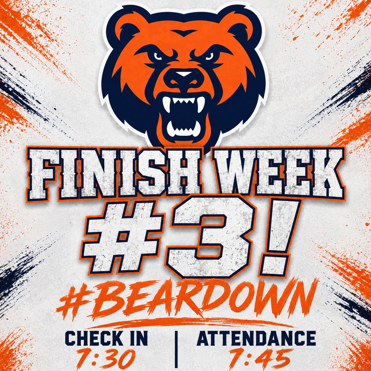 SMBearsFootball's tweet photo. Great Wednesday! Regular Schedule Tomorrow! https://t.co/rAEn6OWHCQ