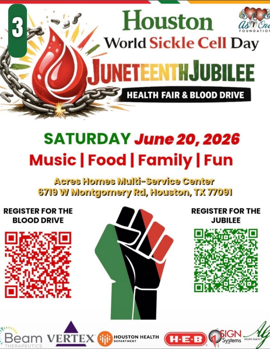 LaCongresista's tweet photo. 🎉 CELEBRATING JUNETEENTH THIS WEEKEND! 

Two of many events:
📍 Juneteenth Jubilee - Acres Homes Multi-Service Center - June 20
📍 Juneteenth Community Celebration - Lone Star College-Houston North - June 20

Bring the family. Honor the history. Celebrate the freedom. 🖤❤️💚 https://t.co/bgJ3pxjMgS