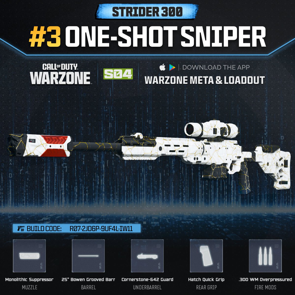 WZStatsGG's tweet photo. ‼️🚨 BEST 1-SHOT SNIPERS IN WARZONE 🚨‼️

🔥 Here are the TOP 3 Best One-Shot Snipers in #Warzone!

🥇 VS RECON - [ADS Time: 520ms]
🥈 HAWKER HX - [ADS Time: 560ms]
🥉 STRIDER 300 - [ADS Time: 605ms]