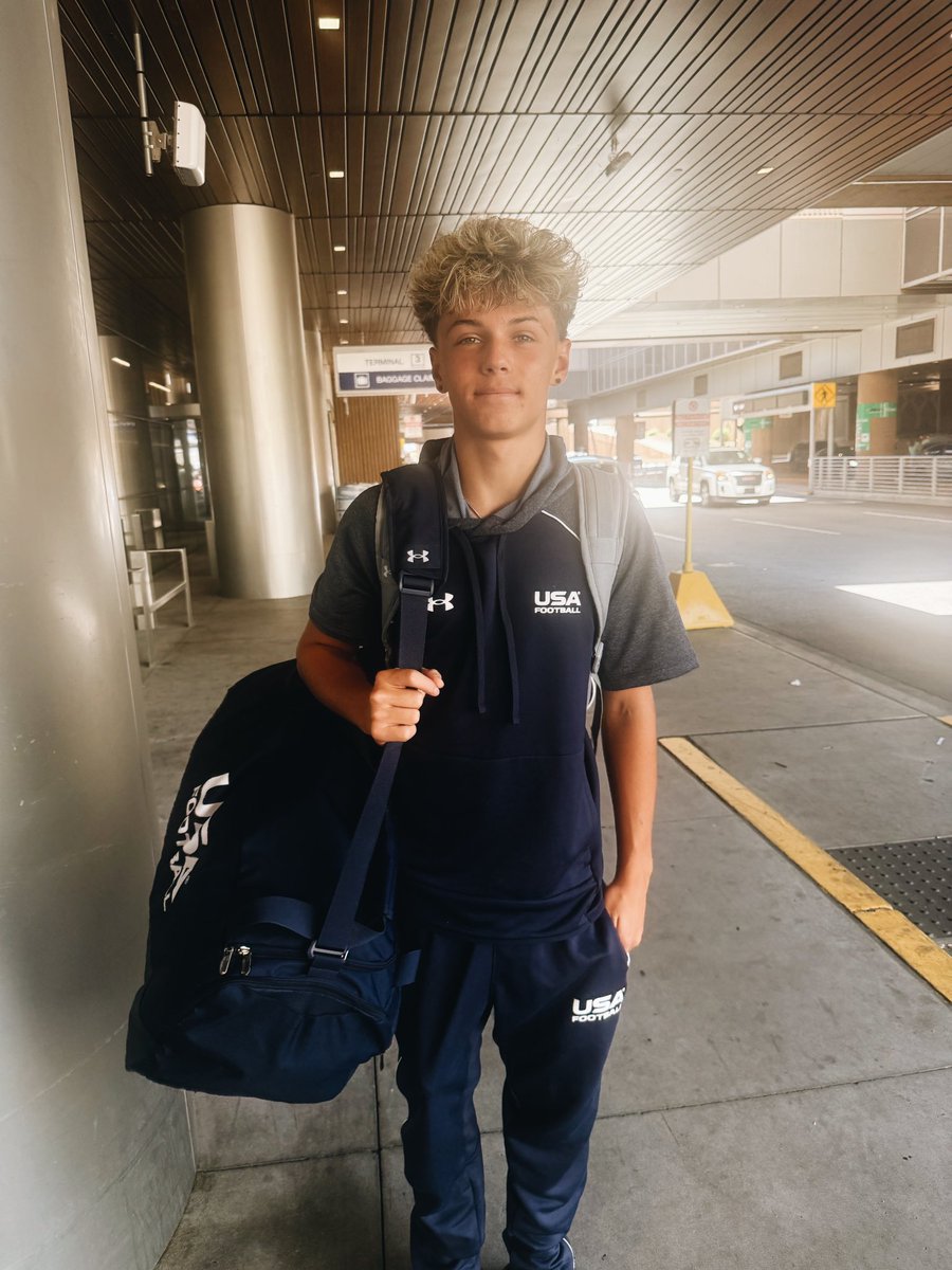 CamCoh47's tweet photo. Very excited to head to LA to compete for Team USA in the Jr International Cup. Let’s Bring Home that GOLD 🥇🇺🇸‼️#goldstandard @USAFootball 
@CasteelFootball @WrCoachJohnson @PrepRedzoneAZ @JUSTCHILLY @MaxPreps @azcsports @azfamily https://t.co/W2mOb44wCB