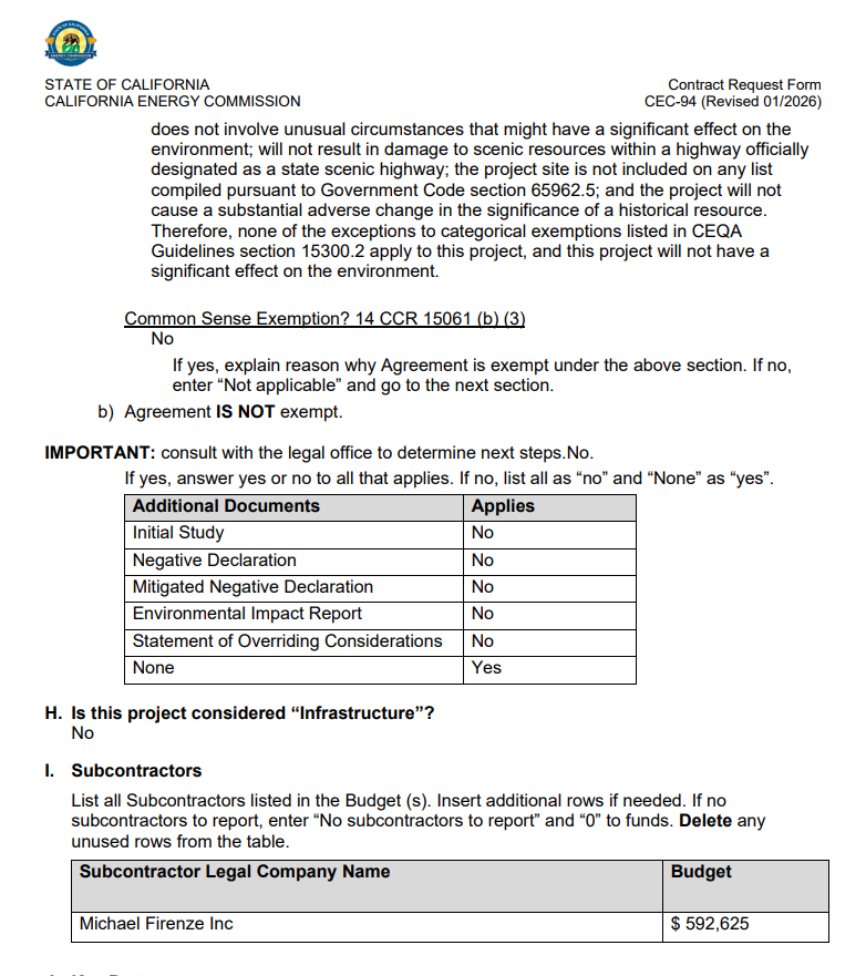 bert_gilfoyle's tweet photo. $EOSE 

On the CEC agenda for upcoming Business Meeting: contract for $694k to Aspen for "identifying, validating, and stress-testing revenue pathways and financing structures that can support the deployment of long-duration energy storage technologies that provide approximately 8 to 12 hours and longer durations of service to the California grid. (Contact: Mike Gravely)

Main subcontractor: Michael Firenze Inc

Also Michael Firenze: Executive VP, Engineering and Construction of IEP

IEP has a 14 GWh pipeline in California.
