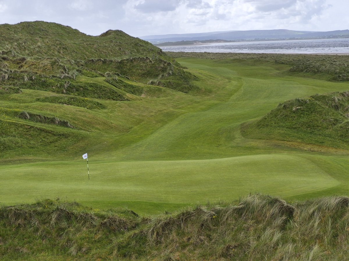 jrid6996's tweet photo. Played @EnniscroneGolf last Tuesday and thoroughly enjoyed it despite getting pelted with sleet for about 5 minutes in the middle of the first fairway!  Great mix of holes both in and out of the dunes!  Very hospitable staff...especially Dave, the starter.  He is a character!!  
At the end of our trip with @ukgolfguy a poll was taken among the 10 of us as to which course we played was our favorite, and Enniscrone got the most votes!  Would love to return one day!