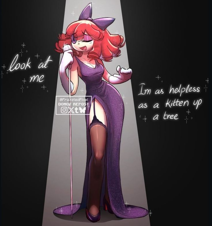MissRagata's tweet photo. Look at me... I'm as helpless as a kitten up a tree stepping into the spotlight with some vintage jazz vibes
Artby @FrazzledPixel
#TheAmazingDigitalcircusFanArt #Ragatha #TADC https://t.co/WGdFksw0DF
