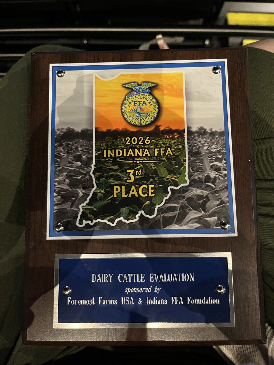 North_FFA's tweet photo. Congratulations to our Dairy Evaluation Team for getting their plaques on stage today at the second session today! https://t.co/YMxKPqEYBz