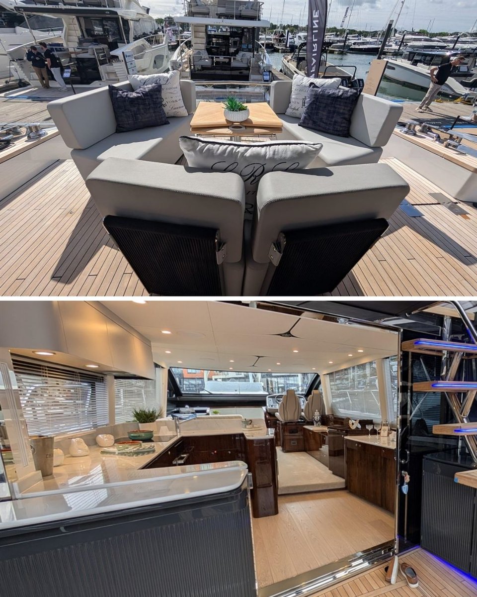 ApprovedBoats's tweet photo. Over 200K off a 2025 Fairline Squadron 58.

This ex-demonstrator is available now in Southampton, with Beach Club package, hydraulic side balconies, HardTop, Seakeeper 9 stabilisation and immediate delivery.

View it here: https://t.co/iQkMNFjZ44 

#ApprovedBoats #FairlineYachts https://t.co/dTAxnpoRJV