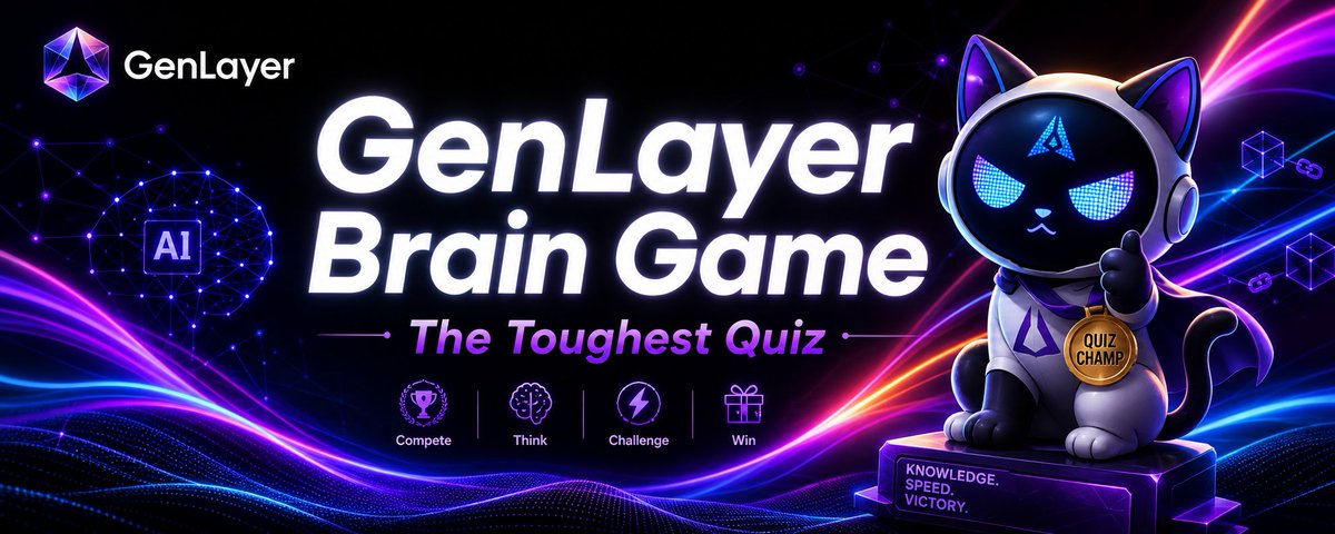 Oceanblu44's tweet photo. What should a Brain Game look like?
That was the question I kept asking myself while working on this banner concept for GenLayer. Tried to create something that feels smart, energetic, and inviting at the same time.
#GenLayer #BrainGame #DesignContest @GenLayer https://t.co/ktNosqWy5k