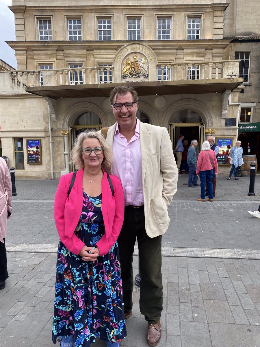 Taitster25's tweet photo. Gorgeous production of Noël Coward's #TheMarquise from @BKLproductions at the @TheatreRBath . Leading lady @julietaubrey1 perfect comic timing, @TristanGemmill the gentleman lothario and the perfect @LeePeckActor as scene stealing Hubert. ❤️ it - go and see it! https://t.co/2UV5dMG0QV