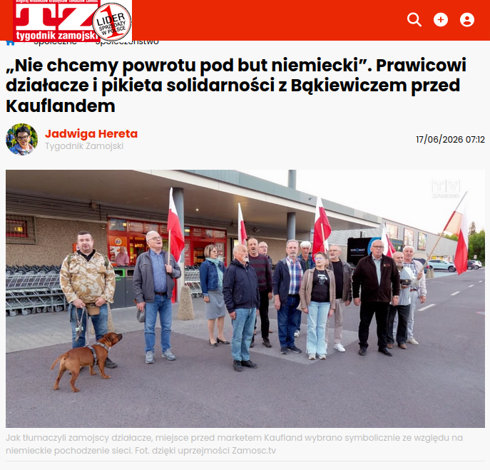 MxrtinMxgger's tweet photo. @kontrakultur164 Das hat viel zu wenig Aufmerksamkeit bekommen. Es ist lowkey eines der lustigsten Geschehnisse der letzten Jahre

Alleine wie die Polen jetzt vor Kaufland gegen Deutschland demonstrieren https://t.co/XXg5vPA83F