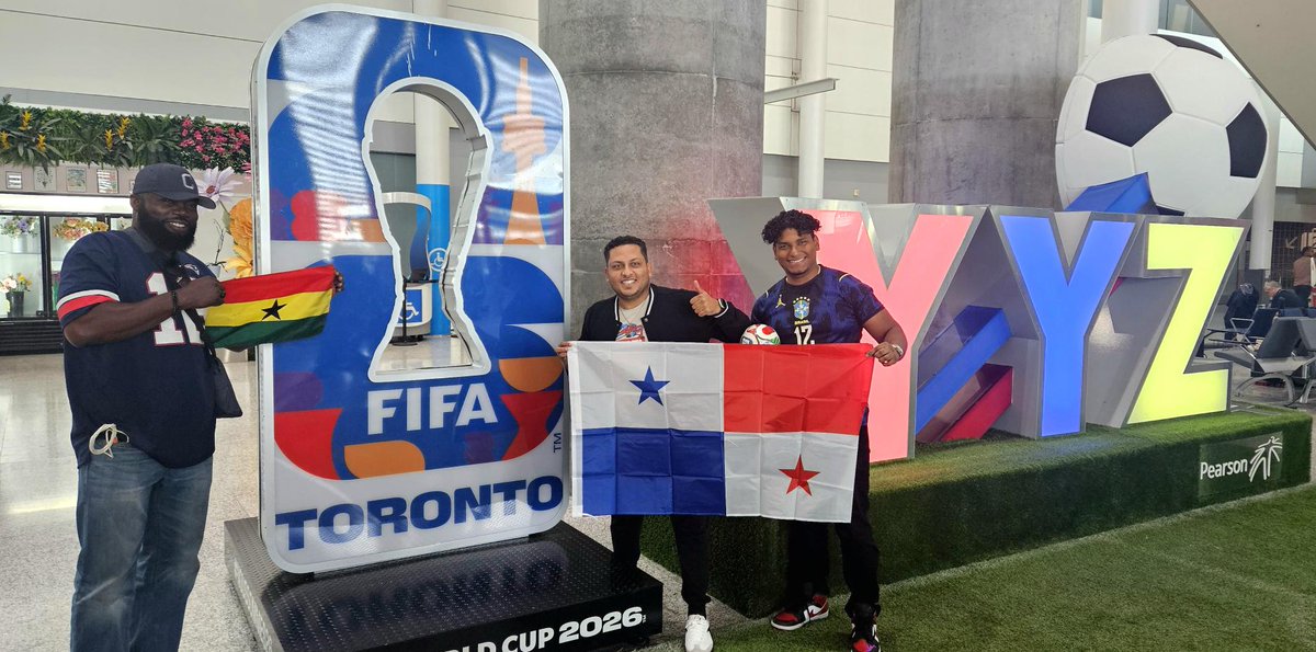 Flights are arriving from more than 50 countries, but travellers from two nations are bringing some extra energy to our terminals.
With today's international soccer match in Toronto, fans from Panama and Ghana are moving through Toronto Pearson with plenty of team spirit.
From gate arrivals to game arrivals, here's a look at the soccer excitement taking flight across YYZ this week.