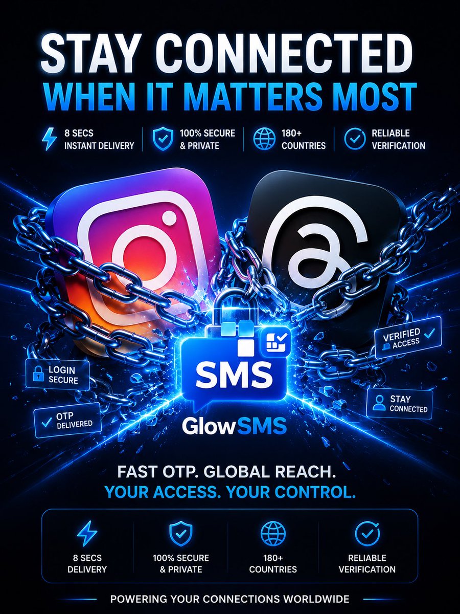 glowsms's tweet photo. Threads and Instagram have been in the middle of a real ban wave lately. Some users got locked out with no warning, even without posting anything. Since the accounts are linked.
GlowSMS — OTP in 8 secs, from $0.10.  
👉https://t.co/jS2RwNRzXt
#Threads https://t.co/u9FnF3IIKa