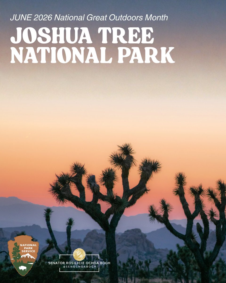 SenOchoaBogh's tweet photo. June is National Great Outdoors Month. Californiaโs parks, trails, and open spaces offer incredible opportunities to explore nature and stay active. Protecting these spaces ensures future generations can enjoy them as well. #SD19 #GreatOutdoorsMonth #ExploreCalifornia https://t.co/SmCzTDfqTi