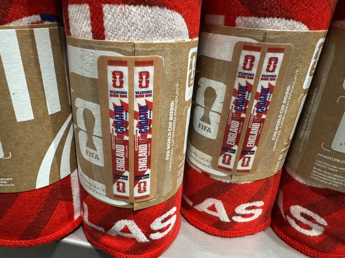 England v Croatia half-and-half scarf. Yours for just $44.99 plus