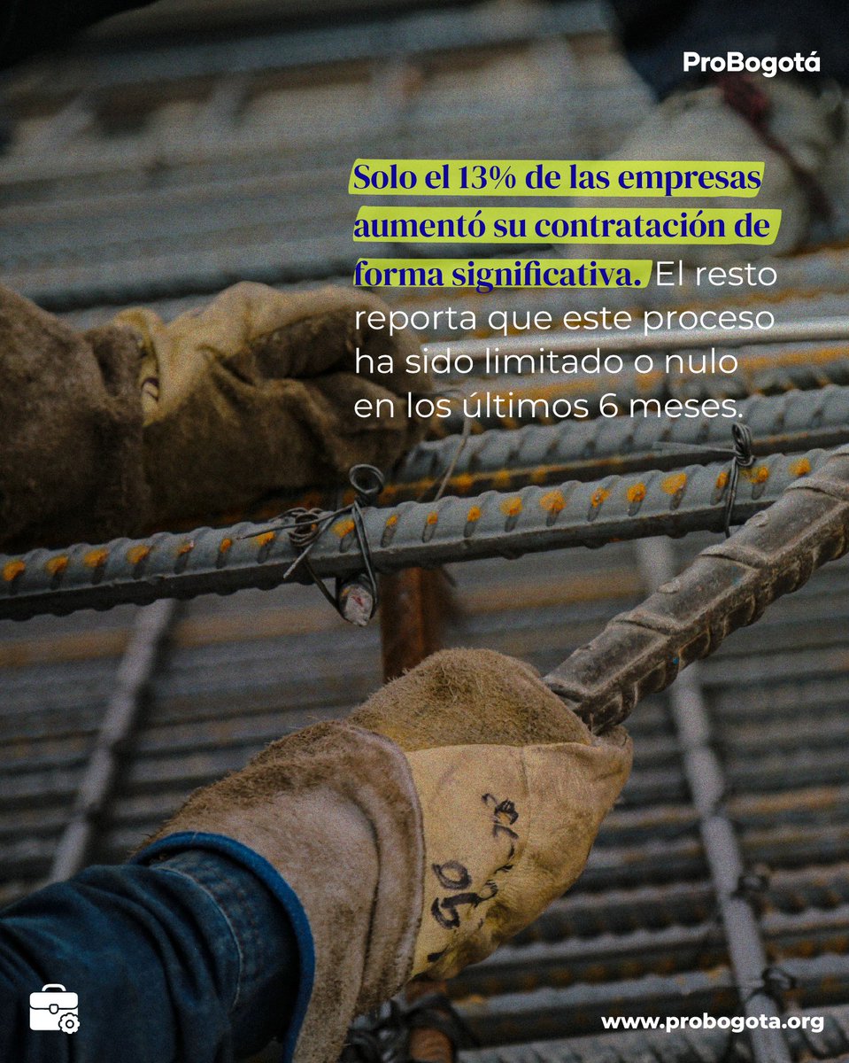 ProbogotaRegion's tweet photo. Solo el 13% de las empresas aumentó su contratación en los últimos 6 meses.

¿Cómo está el mercado laboral en Bogotá Región?

ProBogotá Región e Invamer presentaron los resultados de la cuarta Encuesta de Mercado Laboral de Bogotá región, conócelos: 🧵 https://t.co/LzJRa9p3L7