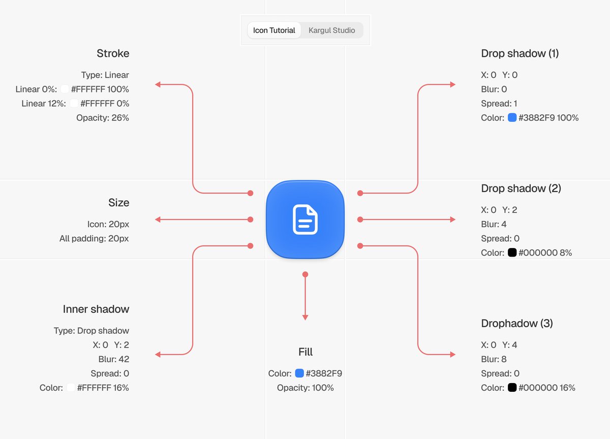 marcelkargul's tweet photo. here's how we made these detailed dashboard icons 🔖 https://t.co/eNKENNEeeA