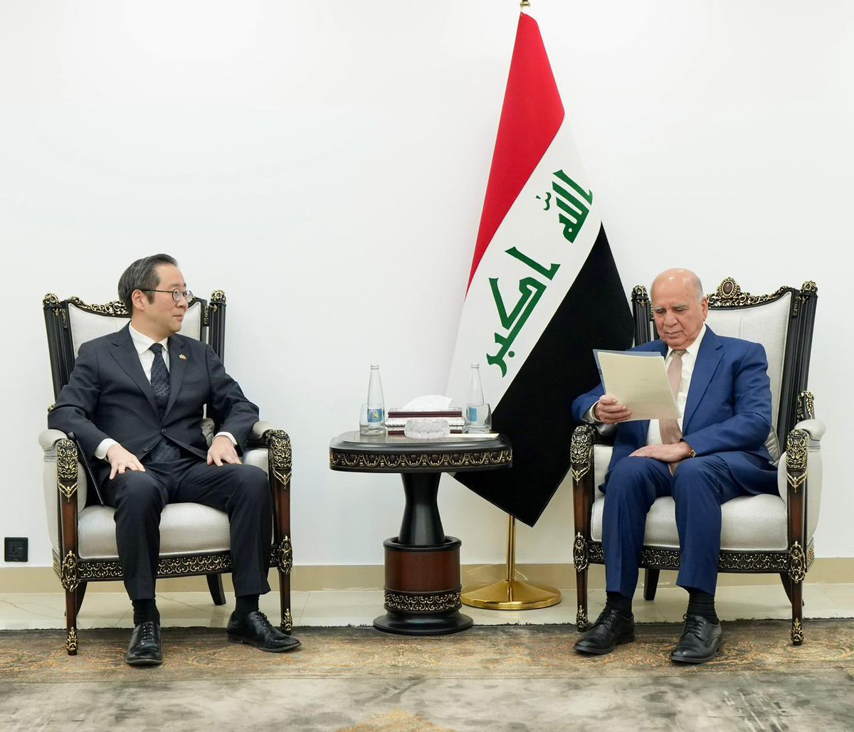 Iraqimofa's tweet photo. وزير الخارجية يستقبل سفير جمهورية كوريا لدى العراق – وزارة الخارجية العراقية https://t.co/U7AsIRr6EB https://t.co/onJjjHArgC
