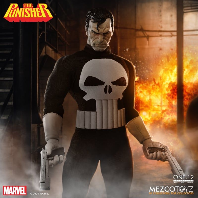 preterniadotcom's tweet photo. Mezco One:12 Marvel Comics The Punisher is up for preorder at Entertainment Earth ($125.00 + free shipping) - https://t.co/wFtoHk3Uh6 #ad https://t.co/yOhDkFtUYn