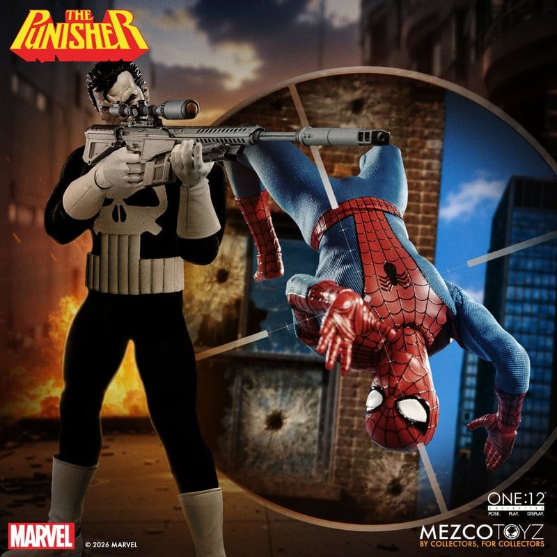 preterniadotcom's tweet photo. Mezco One:12 Marvel Comics The Punisher is up for preorder at Entertainment Earth ($125.00 + free shipping) - https://t.co/wFtoHk3Uh6 #ad https://t.co/yOhDkFtUYn