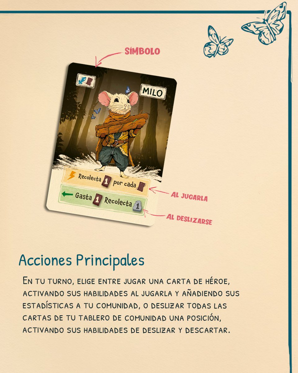 MalditoGamesES's tweet photo. 🍂✨ Emberleaf está al caer, así que si aún no tenéis claro si pillároslo o no, dejadnos convenceros un poco 👀

🌿 Un juego estratégico con una complejidad muy accesible, arte chulísimo 🎨 y una mecánica de «danza de cartas» para crear combos. 🃏⚔️

¿Lo vais a probar? 💬🍁 https://t.co/CBjt7ctTLb