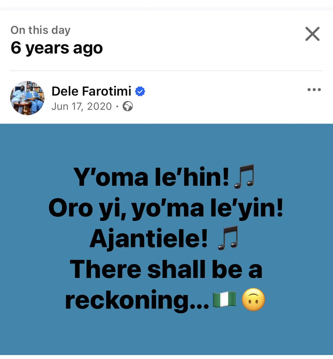 DeleFarotimi's tweet photo. The reckoning is upon us now. Oku ti e sin, ese re ti n’yo oh: the rain is here and the shallow graves are yielding the harvest of corpses..🇳🇬🤔 https://t.co/ln17ATTQBU