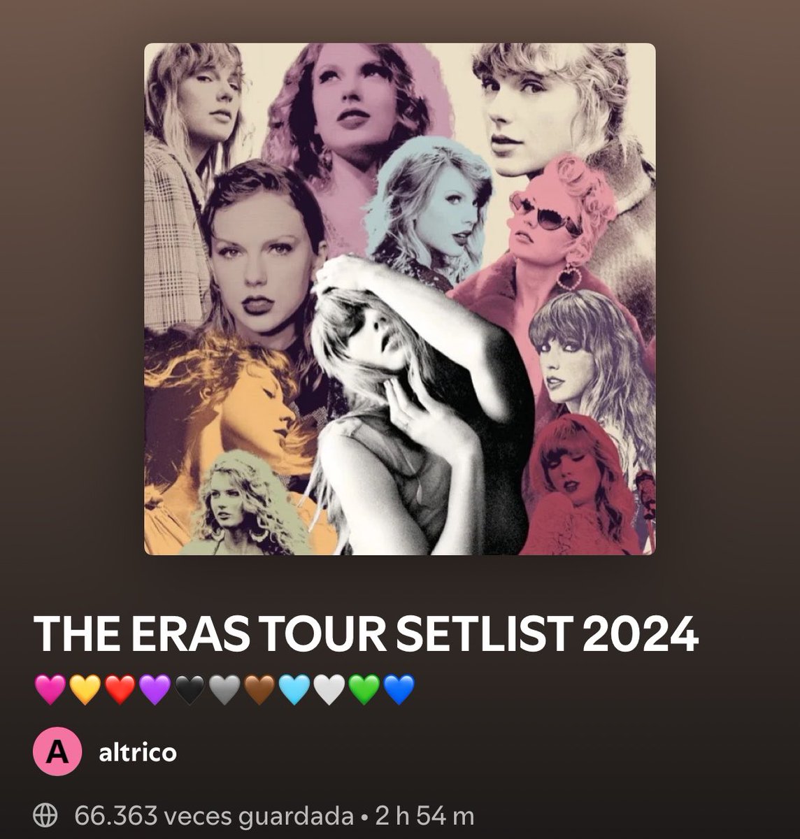 sapahdp_'s tweet photo. A veces solo tenés que llegar a casa escuchar el setlist del the eras tour y vivir en la nostalgia un rato https://t.co/LDC2SVzO8p