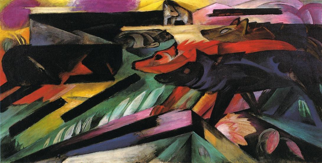 franzmarcart's tweet photo. The Wolves (Balkan War) #artbots #marc https://t.co/9v2XlyYRIh