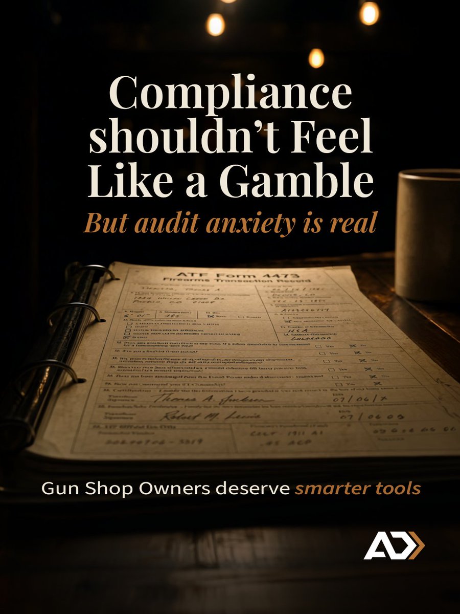 armorydesk's tweet photo. Managing compliance is only part of the job.

FFL Dealers and Gun Shop Owners need tools that simplify operations, keep records organized, and help their businesses run more efficiently.

Coming soon.

👉 Follow Armory Desk for updates.

#ffldealer #shop #web #form4473 #ffl https://t.co/Q5uhwbWK0s