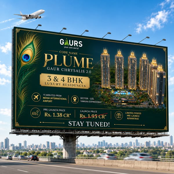PropertyNoida2's tweet photo. Gaur Plume Chrysalis 2.0 at Sector 22D Yamuna Expressway offers modern 3 & 4 BHK luxury residences in a high growth location
CALL: 91-8599919919
https://t.co/I4dr2Bn6Vp
#GaurPlume #gaurchrysalis #rera #YamunaExpressway #NearJewarAirport #Layout #Brochure https://t.co/eHs16KWBpB