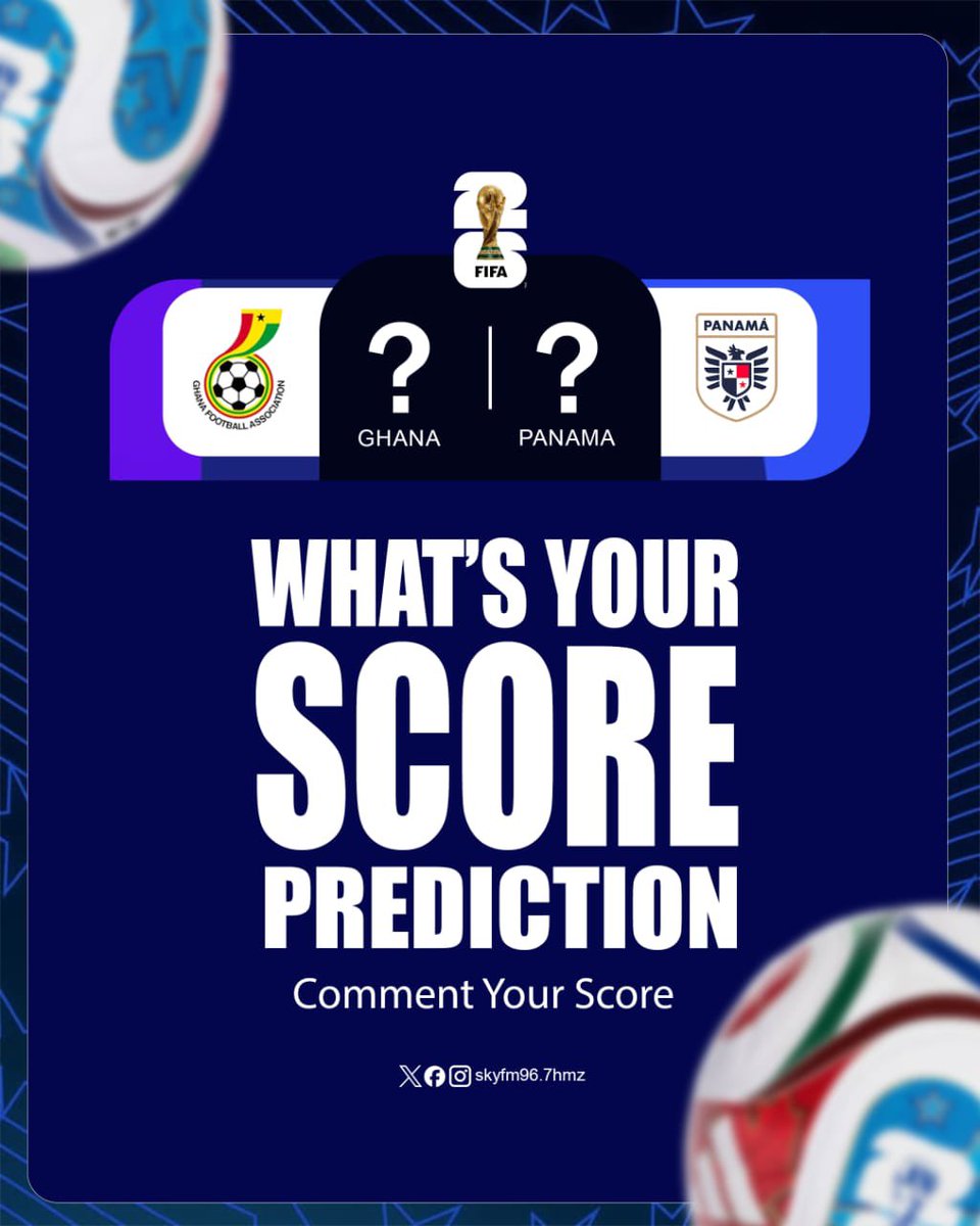 skyfm967's tweet photo. The @GhanaBlackstars 🇬🇭 are in action later on in the day 

Send your predictions and comments. 

#SkyFM #FIFAWorldCup https://t.co/5IIeGDqm9O