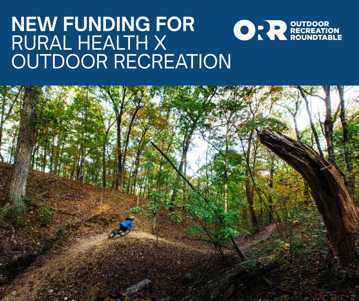 ORRoundtable's tweet photo. We are pleased to announce a new round of grants dedicated to improving public health through outdoor recreation in Rural America.

Read more at the link below to apply!

https://t.co/r6wjX2Irkk https://t.co/7H3v3aYSAC