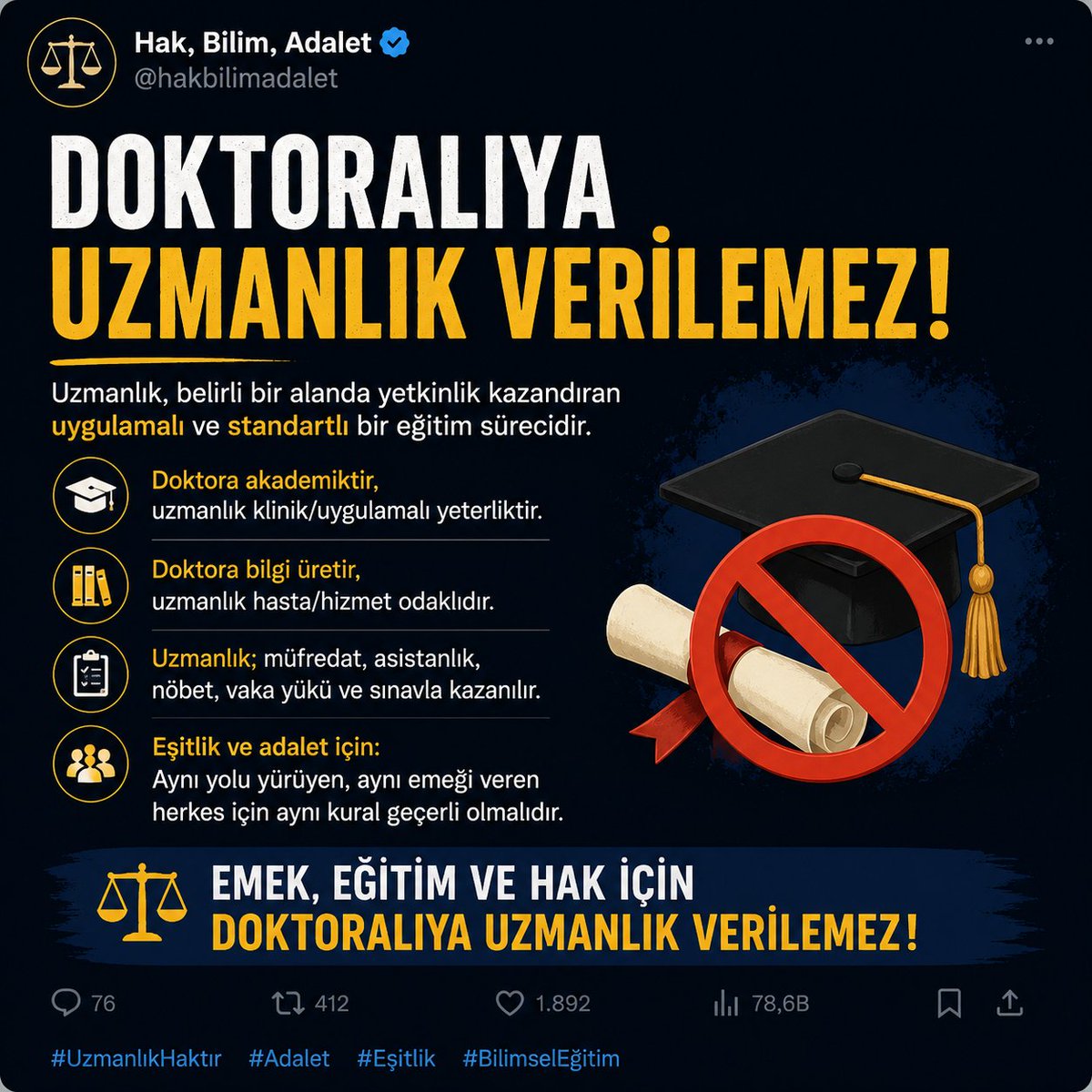 lilithisgoddes's tweet photo. parayla değil sınavla #DoktoralıUzmanSayılamaz https://t.co/8UumejLswu