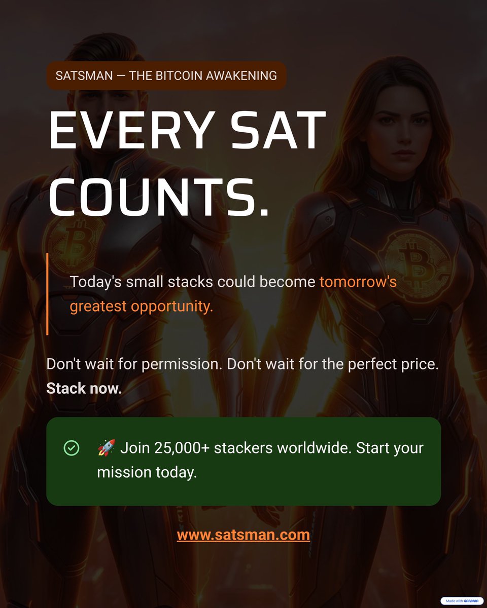 ARising_Star_'s tweet photo. You can get paid in Bitcoin just for learning about Bitcoin. Sounds too good to be true but I've been testing it. 
@satsman basically rewards you in sats for completing courses. If you're stacking anyway, this is a no-brainer!
https://t.co/e0jBugZTMh
#Bitcoin #Satsman #BTC #Sats https://t.co/w4OZDJNl9z