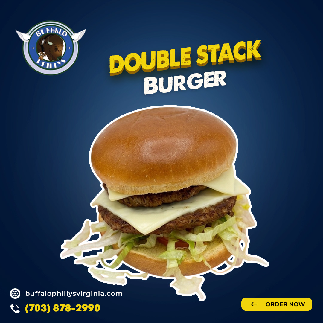 buffalo_philly's tweet photo. Burger Lovers, This One's for You 🍔

Double the patties. Double the flavor. 🔥🍔
Our Double Stack Burger is stacked high and grilled to perfection for the ultimate burger experience in Woodbridge, VA.

https://t.co/OSm5Nhohl3

 #DoubleStackBurger #WoodbridgeVA #BurgerLovers https://t.co/CbQB4jCIim