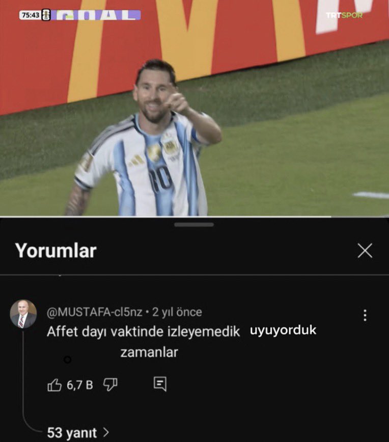 ognklnk's tweet photo. Bizim Messi sevgimiz tam olarak şu boyutta; ne eksik ne fazla. 🐐 https://t.co/EJEocAwbHZ