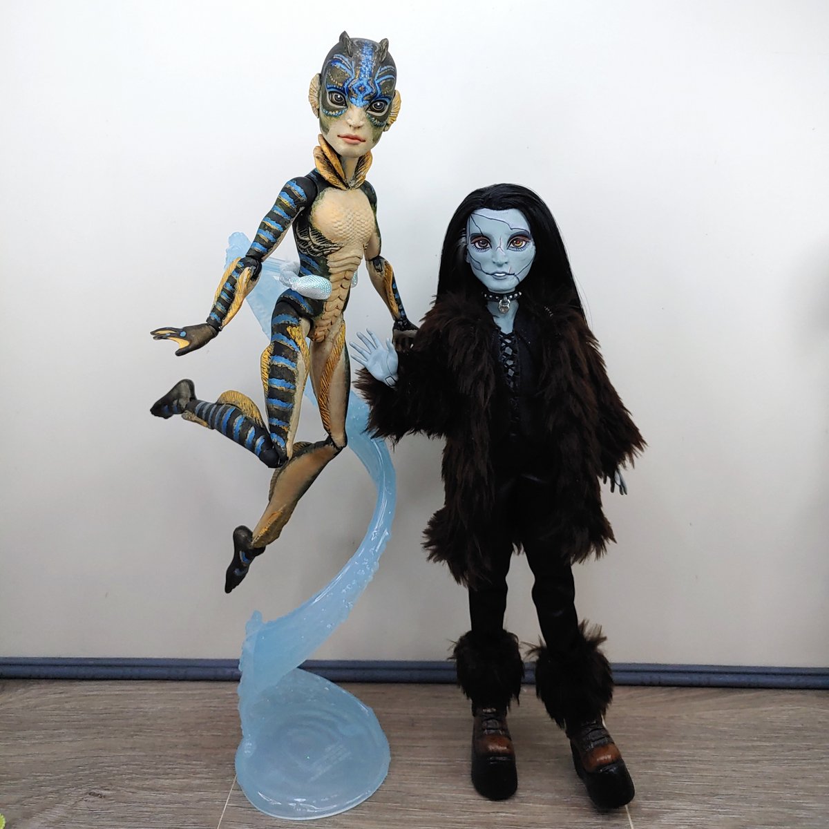 IGdolljunk's tweet photo. My Asset and Frankenstein dolls inspired by Guillermo Del Toro https://t.co/INjPxT0JM6