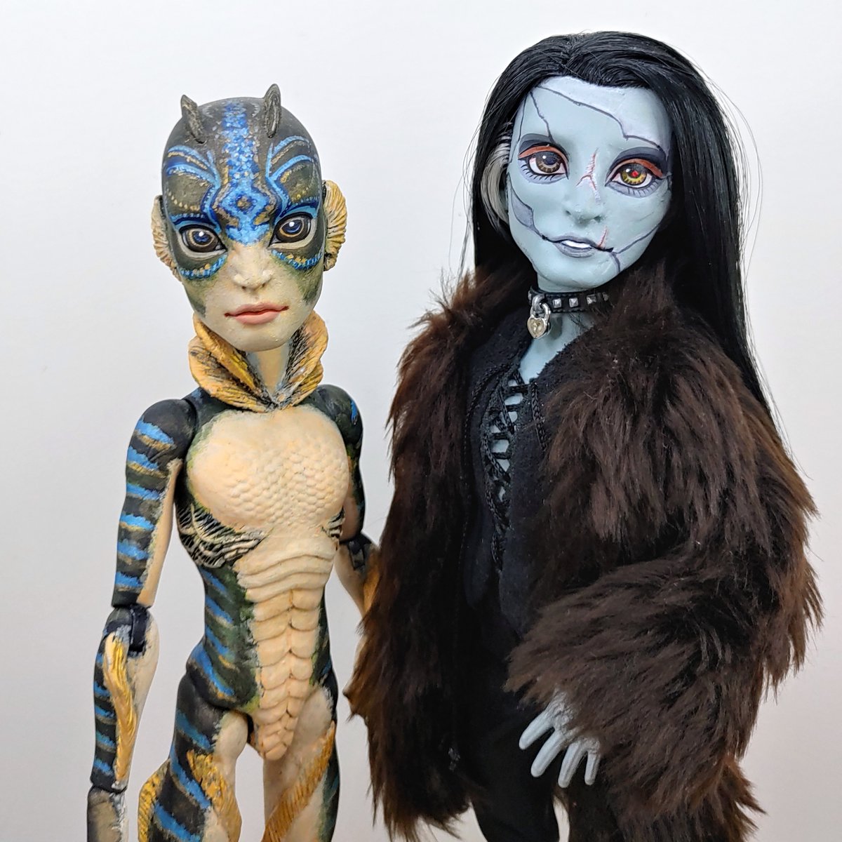 IGdolljunk's tweet photo. My Asset and Frankenstein dolls inspired by Guillermo Del Toro https://t.co/INjPxT0JM6
