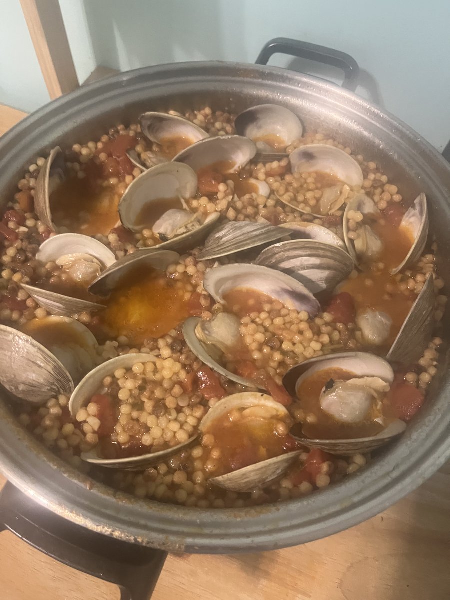 TonytheTiger57's tweet photo. #Fregula with #Clams #Sardinia #Pasta https://t.co/dDuAKZPOAM